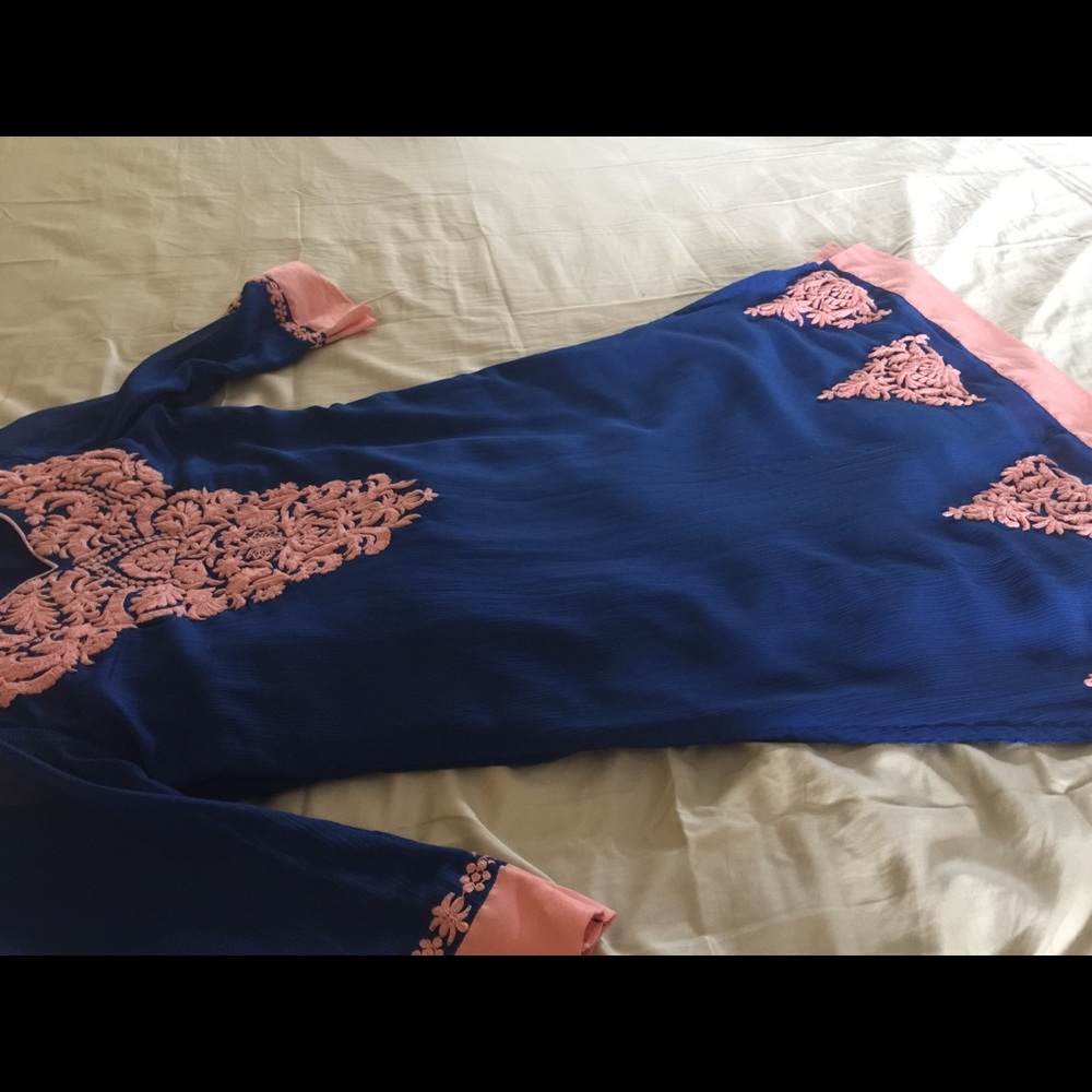 Pakistani Indian three piece shalwar suit